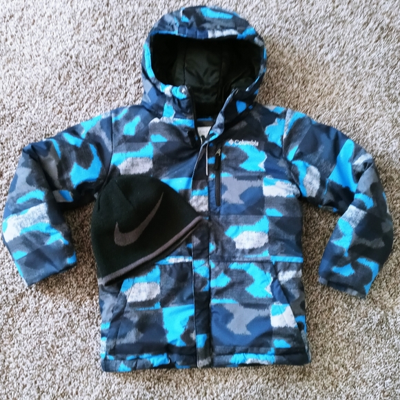 Columbia Other - Columbia Boys Winter Coat & Reversible Nike Hat